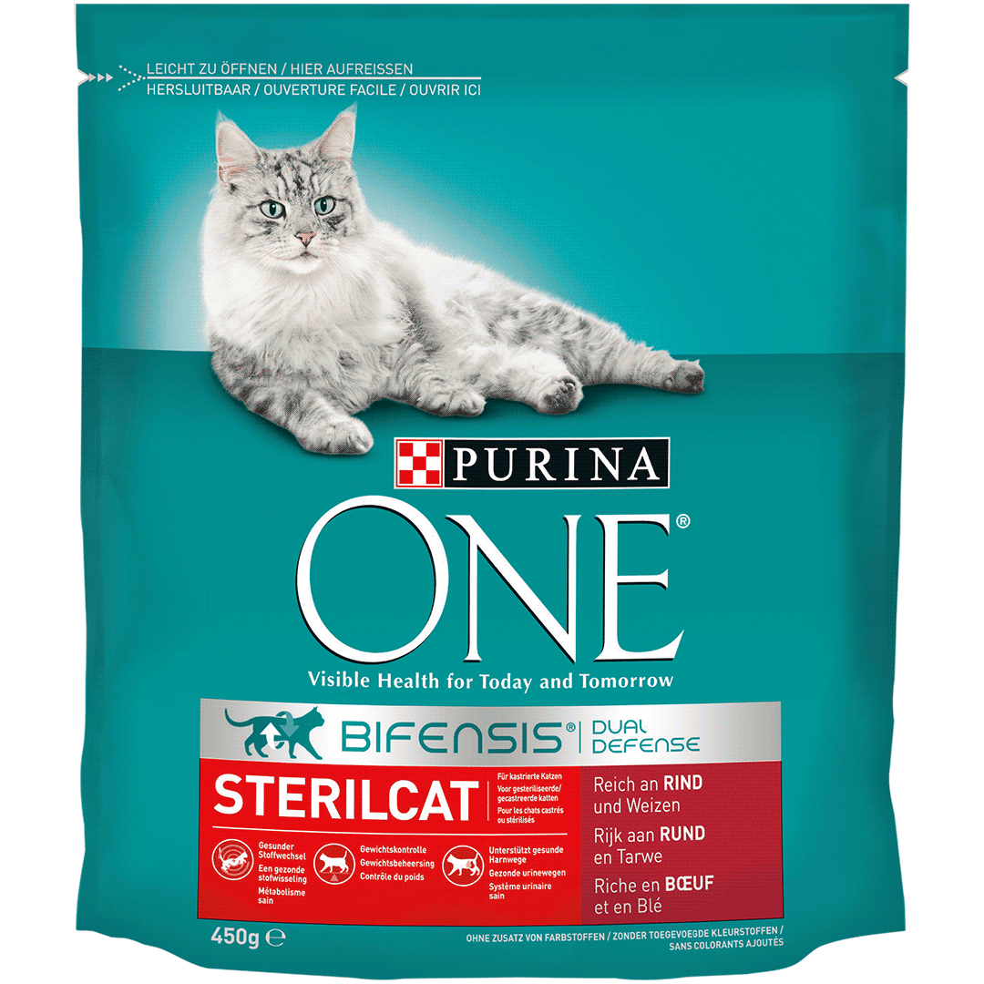 Sterilcat Trockenfutter mit Rind PURINA ONE