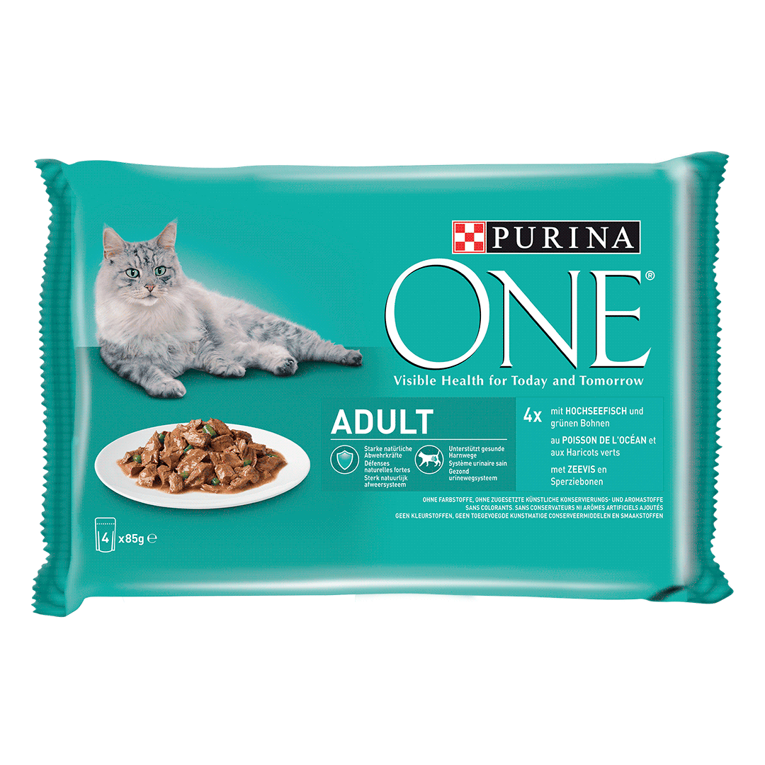 PURINA ONE Adult Hochseefisch und grüne Bohnen PURINA