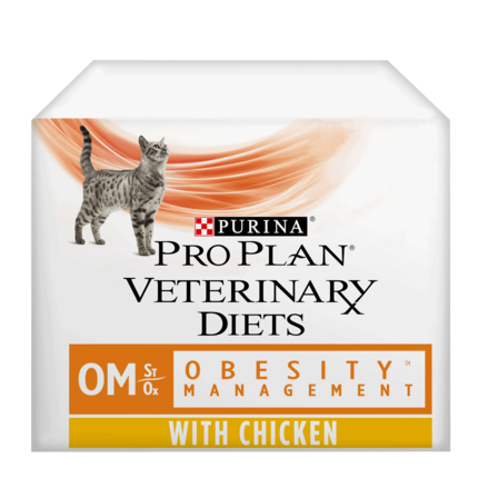 PRO PLAN VETERINARY DIETS OM Obesity Management Chicken Wet Cat Food Pouch