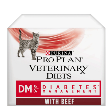 PRO PLAN VETERINARY DIETS DM Diabetes Management Beef Wet Cat Food Pouch