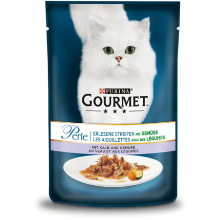 GOURMET® Perle Erlesene Streifen mit Kalb & Gemüse