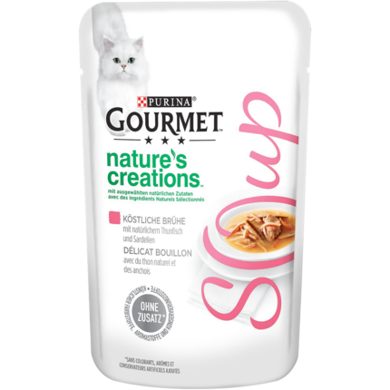 GOURMET™ Nature's Creations Soup, Köstliche Brühe mit natürlichem Thunfisch und Sardellen
