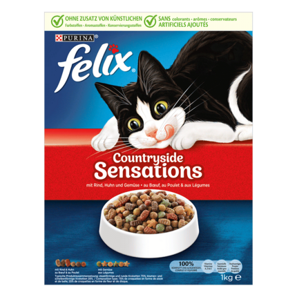 FELIX® Countryside Sensations mit Rind, Huhn und Gemüse
