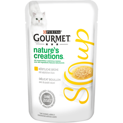 GOURMET Nature's Creations Soup Köstliche Brühe mit natürlichem Huhn 