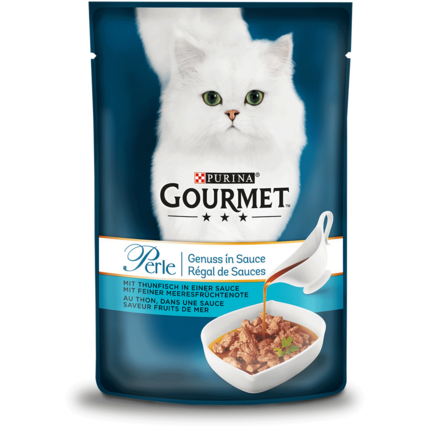 GOURMET™ Perle Genuss in Sauce mit Thunfisch in einer Sauce mit feiner Meeresfrüchtenote