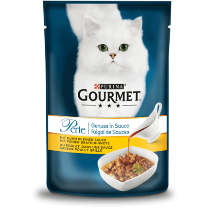 GOURMET™ Perle Genuss in Sauce mit Huhn in einer Sauce mit feiner Brathuhnnote