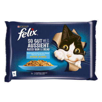 FELIX® So gut wie es aussieht mit Thunfisch & Kabeljau