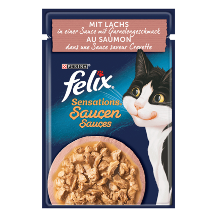 FELIX® Sensations Saucen mit Lachs & Garnelengeschmack
