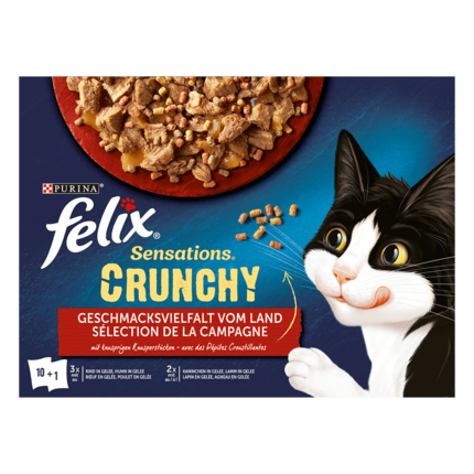 FELIX® Sensations Crunchy Geschmacksvielfalt vom Land