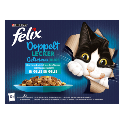 FELIX So gut wie es aussieht Doppelt lecker Geschmacksvielfalt aus dem Wasser Vorderansicht
