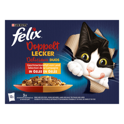 FELIX So gut wie es aussieht Doppelt lecker Geschmacksvielfalt vom Land Vorderansicht
