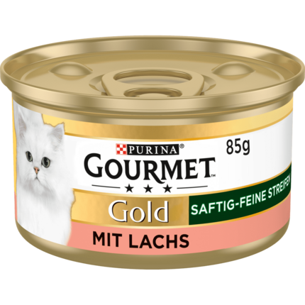GOURMET Gold Saftig-feine Streifen mit Lachs Produktshot