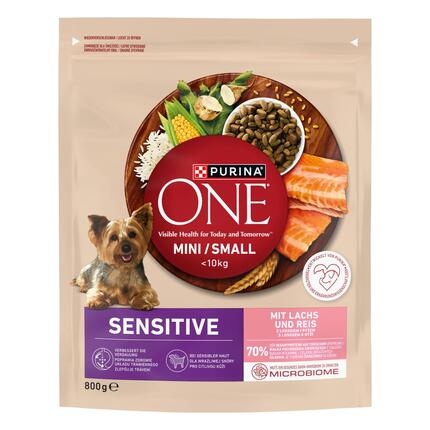 PURINA ONE MINI/SMALL Sensitive mit Lachs und Reis