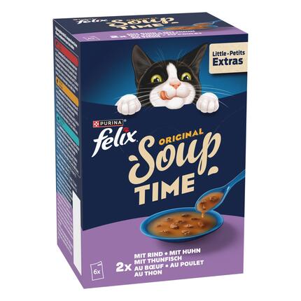 FELIX Soup Time Original Rind, Huhn, Thunfisch