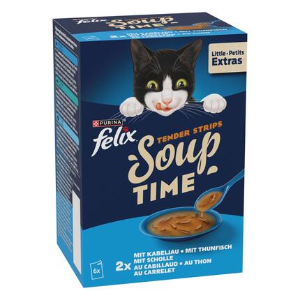FELIX Soup Time Tender Strips Kabeljau, Thunfisch, Scholle