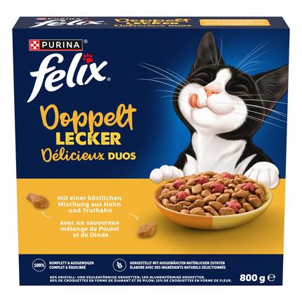 FELIX® Doppelt Lecker mit einer köstlichen Mischung aus Huhn und Truthahn und reich an Rote Bete
