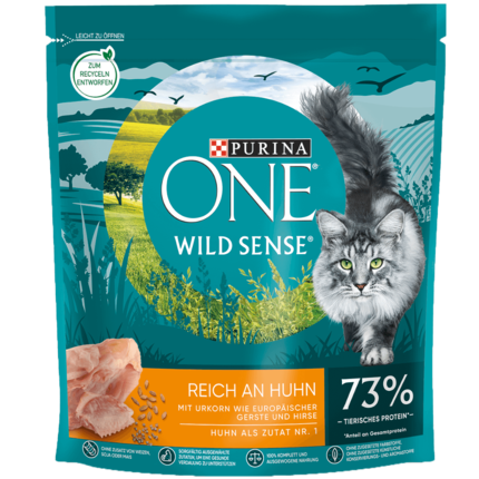 Purina ONE® Wild Sense reich an Huhn
