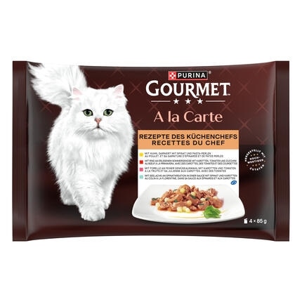 GOURMET A la Carte Rezepte des Küchenchefs mit Huhn, Rind, Forelle, Seelachs