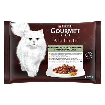 GOURMET A la Carte Raffinessen des Küchenchefs mit Sardine, Ente, Geflügel, Forelle