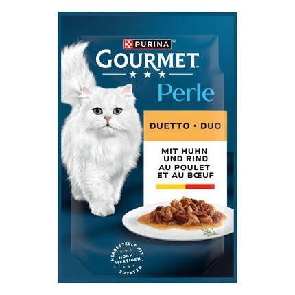 GOURMET Perle Duetto mit Huhn und Rind
