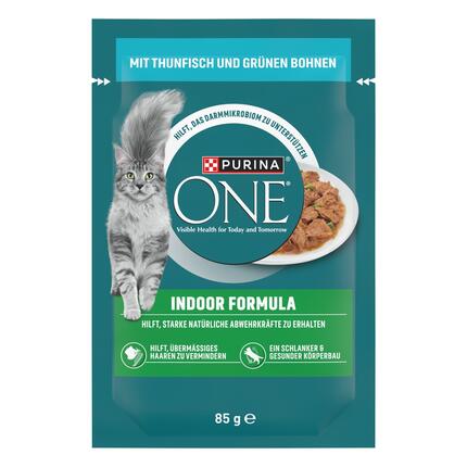 PURINA ONE Indoor Formula mit Thunfisch und grünen Bohnen