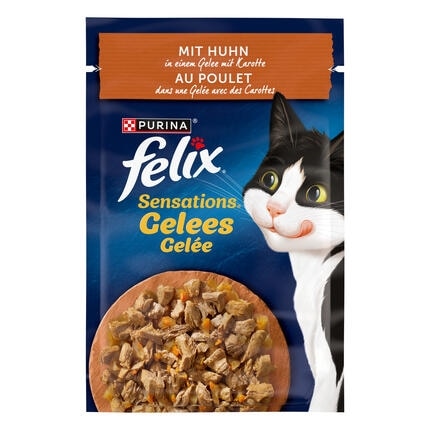 FELIX Sensations Gelees mit Huhn & Karotte