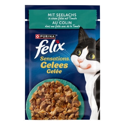 FELIX Sensations Gelees mit Seelachs & Tomate
