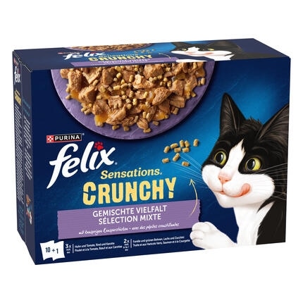 FELIX Sensations Crunchy Geschmacksvielfalt mit Gemüse