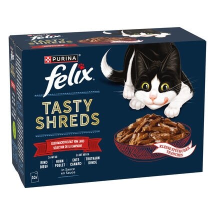 FELIX® Tasty Shreds Geschmackvielfalt vom Land