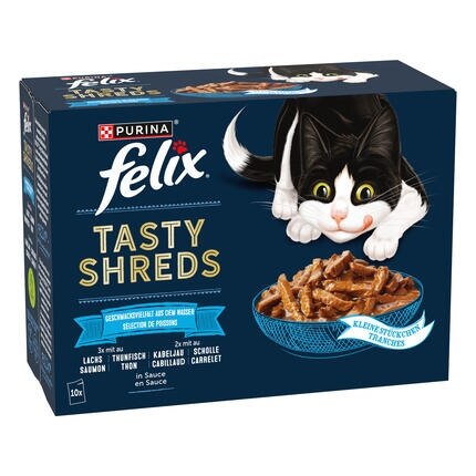 FELIX® Tasty Shreds Geschmackvielfalt aus dem Wasser