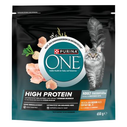 PURINA® ONE® High Protein Reich an Huhn - Katzentrockenfutter