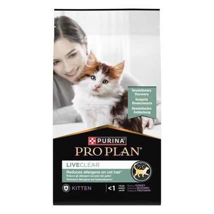 PURINA® PRO PLAN® LIVECLEAR® Kitten <1 Jahr Reich an Truthahn