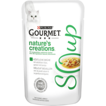 GOURMET™ Nature's Creations Soup, Köstliche Brühe mit natürlichem Huhn, garniert mit Gemüse