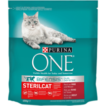 Purina ONE® Sterilcat reich an Rind und Weizen Vorderansicht