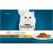 GOURMET™ Perle Erlesene Streifen mit Rind, Huhn, Kaninchen, Lachs