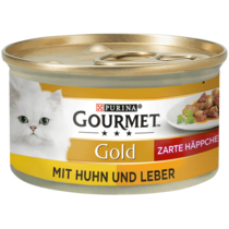 GOURMET Gold Zarte Häppchen in Sauce mit Huhn & Leber