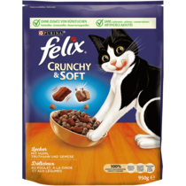 FELIX® Crunchy & Soft mit Huhn, Truthahn und Gemüse