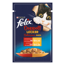 FELIX® So gut wie es aussieht Doppelt lecker mit Rind & Geflügel