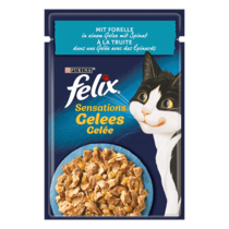 FELIX® Sensations Gelees mit Forelle & Spinat