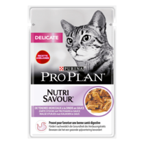 PRO PLAN NUTRISAVOUR® DELICATE in Soße mit Truthahn