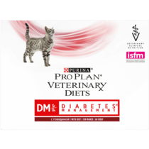 PRO PLAN VETERINARY DIETS Feline DM Diabetes Management Nassfutter Rind​​​​​ Vorderansicht