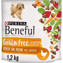 BENEFUL TASTY GRAIN FREE Rezeptur Reich an Huhn & mit Gemüse Vorderansicht