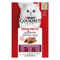 GOURMET® Mon Petit Duetti mit Rind & Huhn, Truthahn & Leber, Geflügel & Lamm Vorderansicht