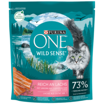 Purina ONE® Wild Sense reich an Lachs Vorderansicht