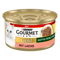 GOURMET Gold Saftig-Feine Streifen Lachs 85 g