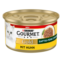 GOURMET Gold Saftig-Feine Streifen Huhn 85g
