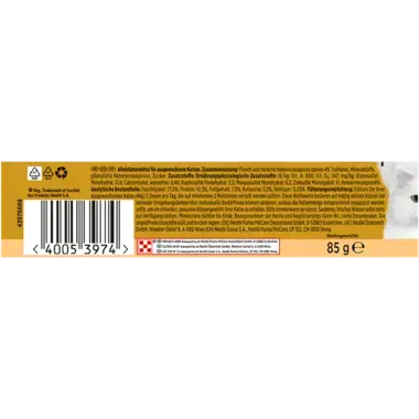 GOURMET Gold Feine Pastete mit Truthahn Rückseite