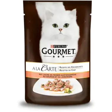 GOURMET™ A la Carte mit Lachs an feinem Gartengemüse Vorderansicht