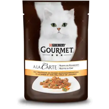 GOURMET™ A la Carte mit Truthahn an feiner Gemüsekomposition Vorderansicht