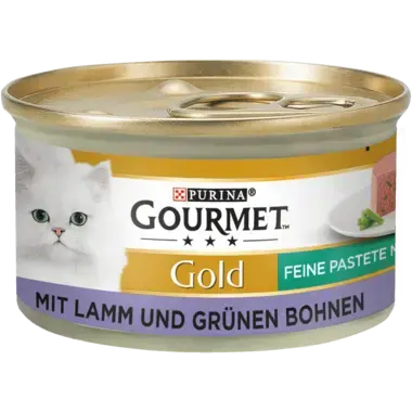 GOURMET™ Gold Feine Pastete mit Lamm und grünen Bohnen Vorderansicht